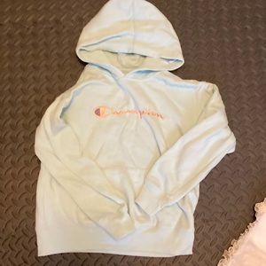 Teal champion hoodie